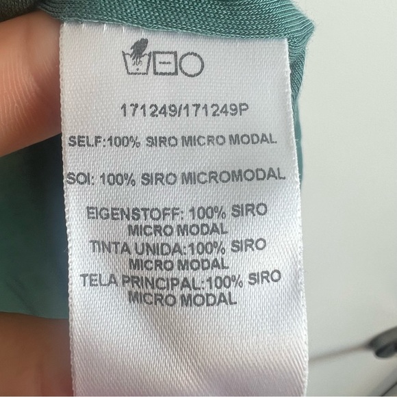 Dolan teal tank top with strings - Picture 7 of 9